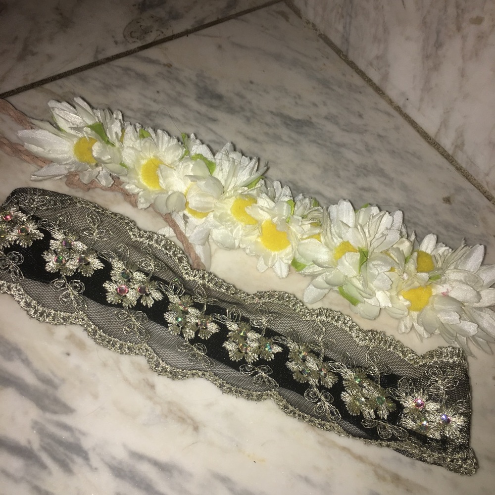 two headbands (both worn once)
